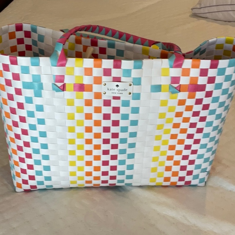Kate Spade colorful large beach bag